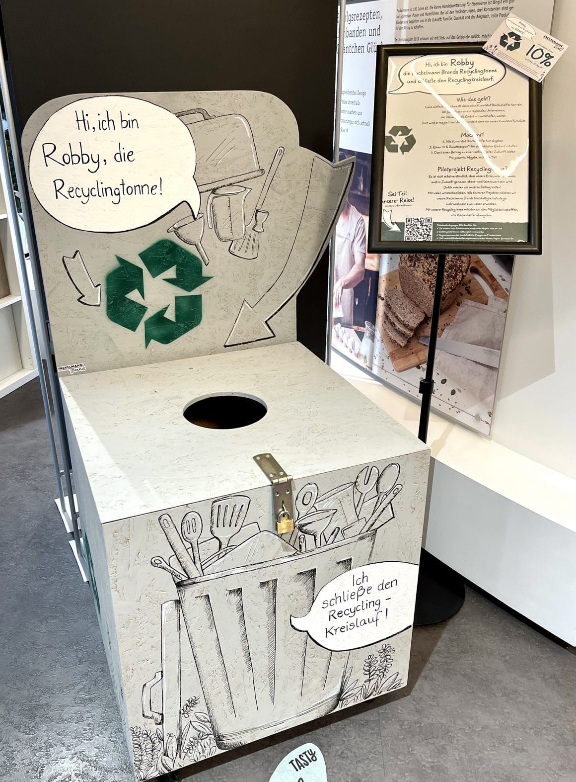 Recyclingtonne „Robby“