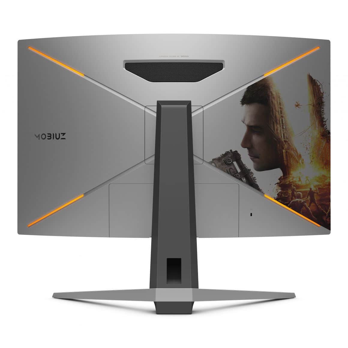 Die Rückseite des BenQ ziert ein Motiv von Sying Light 2
