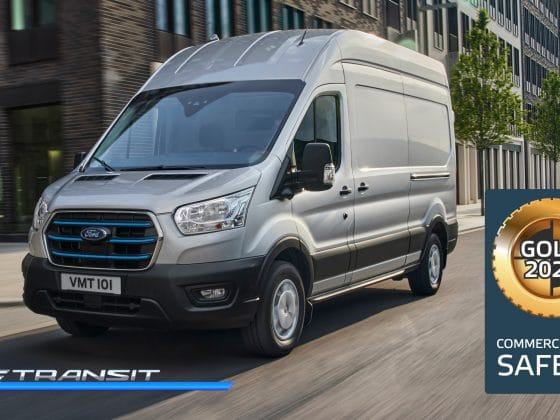Ford E-Transit bekommt Gold-Rating von Euro NCAP