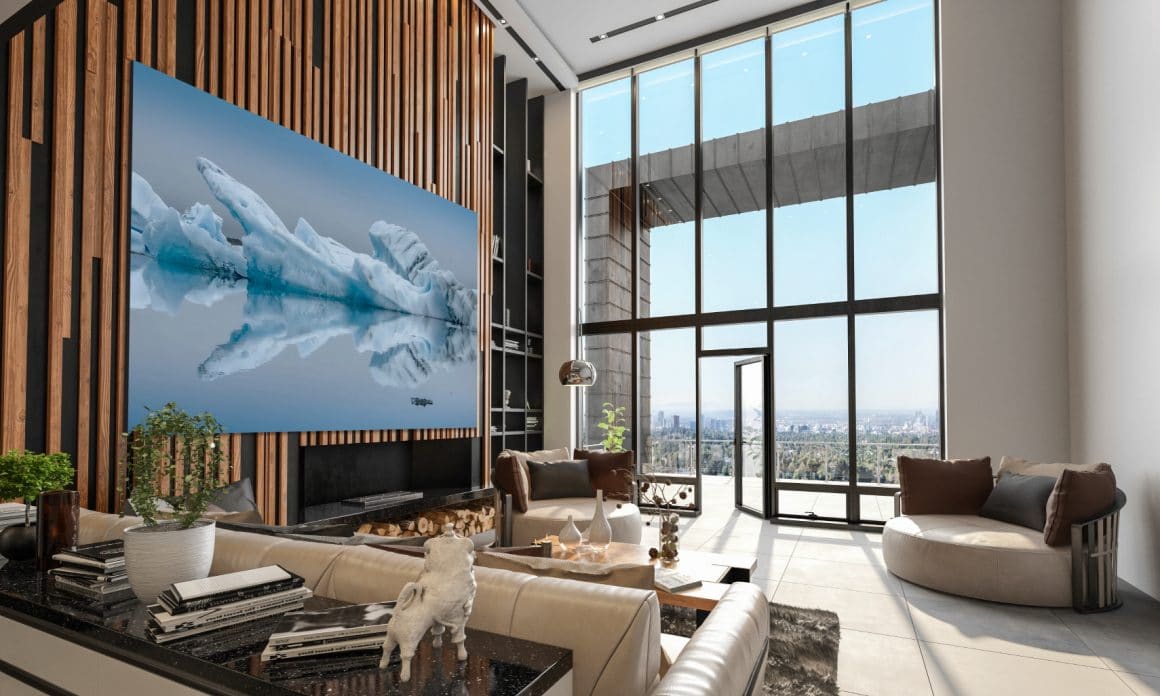 LG LED-Signage-Displays im Home Interior