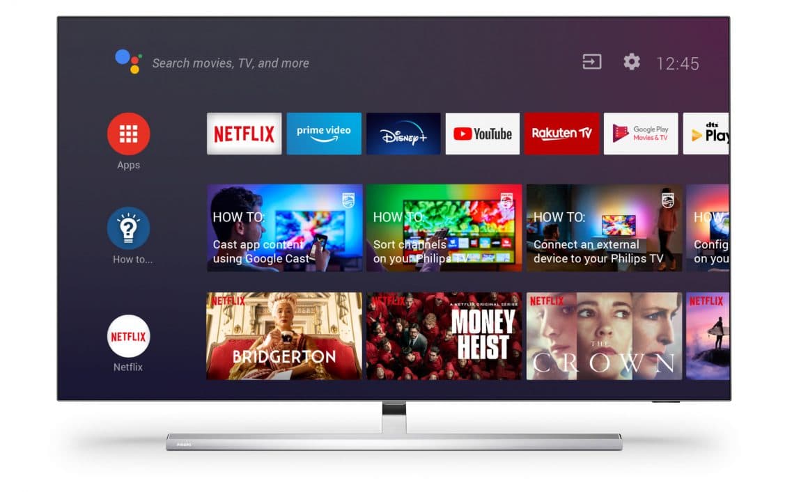 Die Philips OLED 807-TVs kommen in einem schlanken Design in den Größen 48, 55, 65 und 77 Zoll.