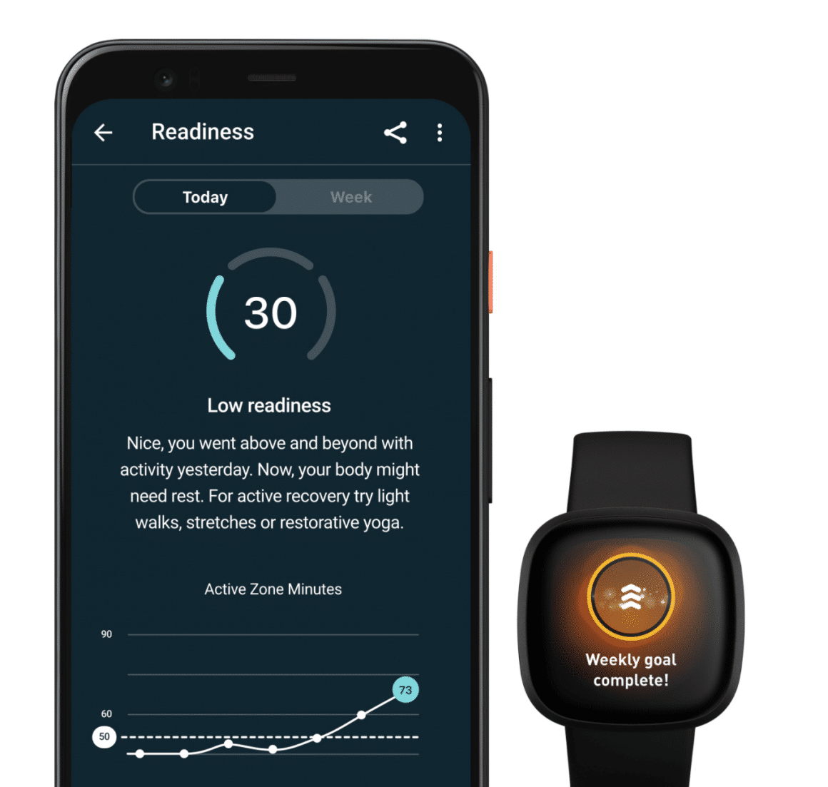 Fitbit Tagesform-Index Aktivität