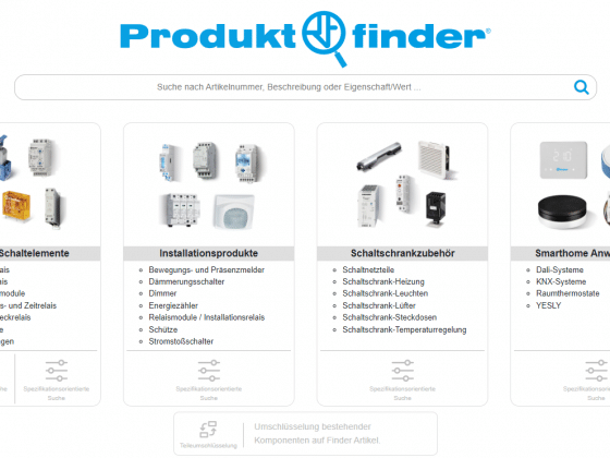 Produkt.Finder Webseite