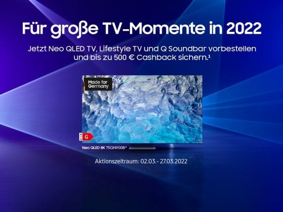 Samsung Cashback Aktion 2022