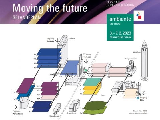 Geländeplan der Ambiente 2023