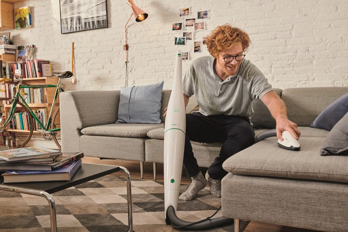Vorwerk Besserwischer reinigt unter anderem auch Polster.