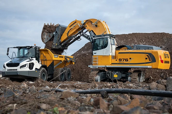 Investitionen sind bei Liebherr angesagt - so in Erdbewegungsmaschinen