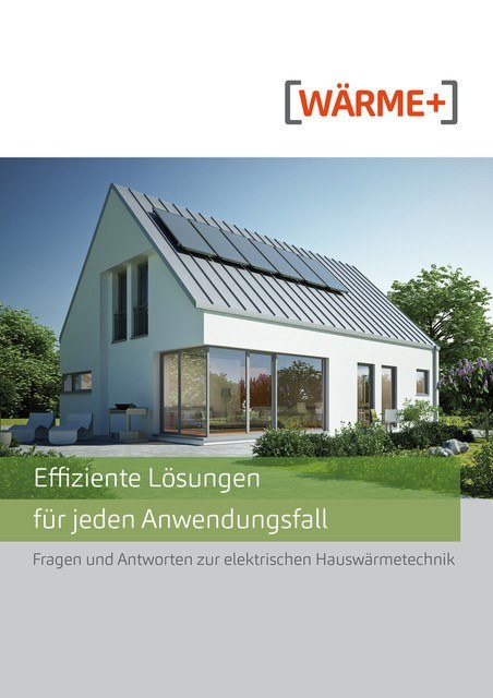 Energiesparen mit Strom: Broschüre von Wärme+