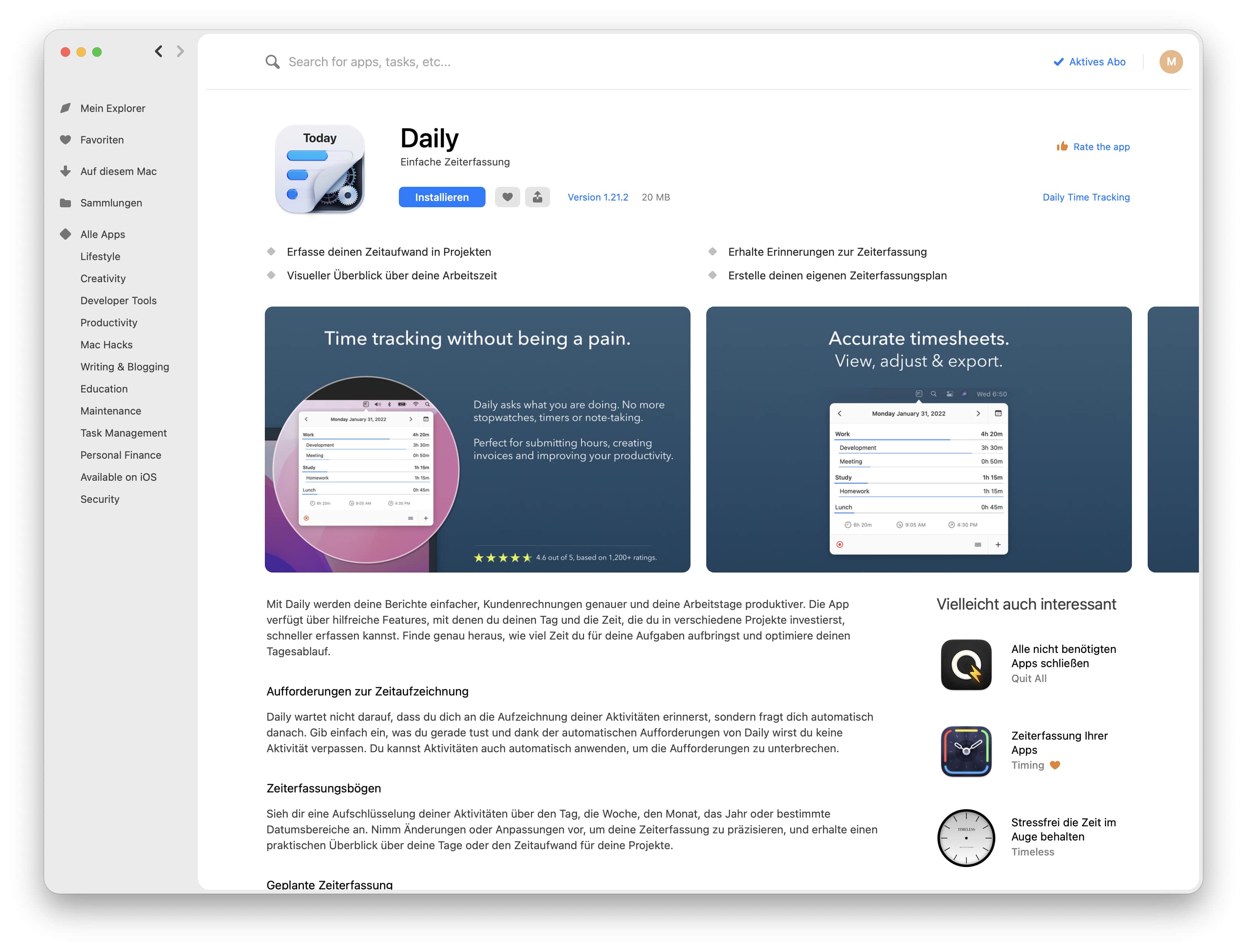 Set-App Daily Screenshot