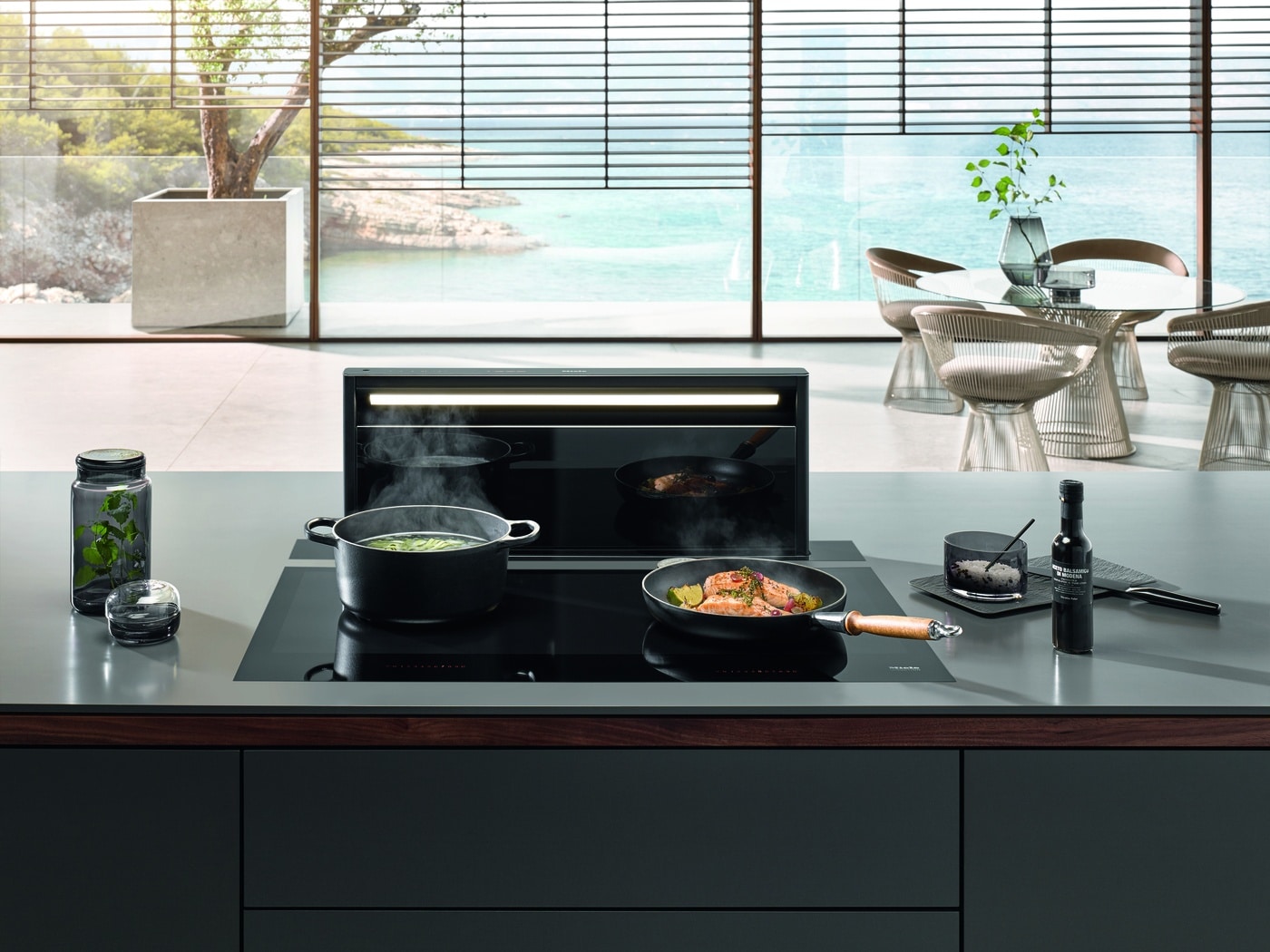 Miele Black Levantar Downdraft-Dunstabzugshaube