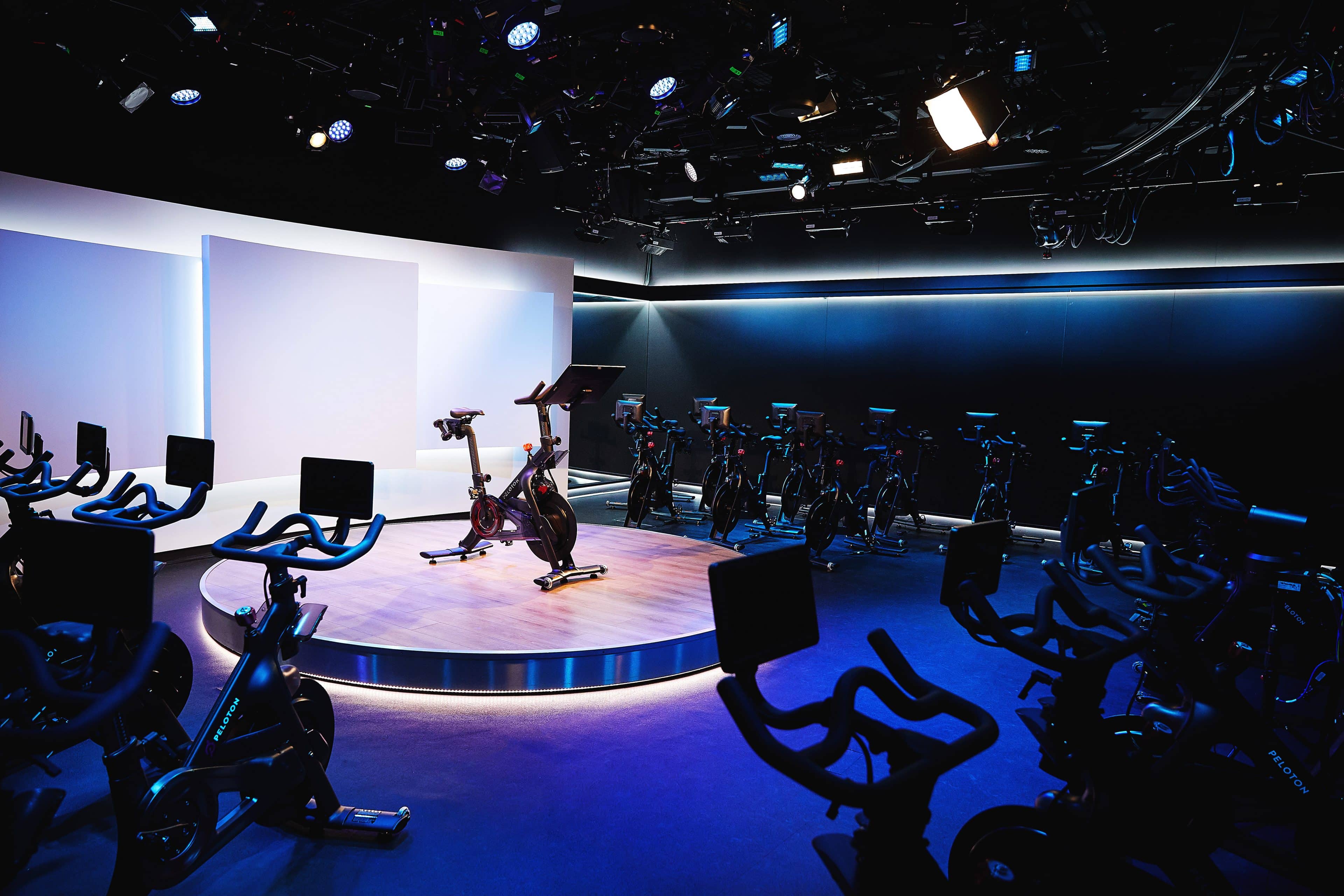 Blick in die Peloton Studios in London