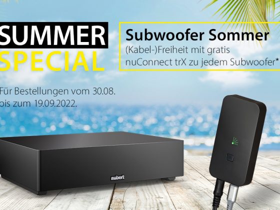 nuSub XW-Modelle mit gratis nuConnect trX