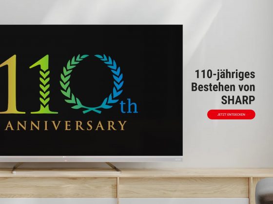 Sharp wird 110 Jahre