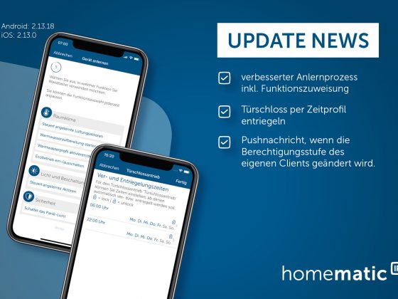 Homematic IP App Update Oktober 2022