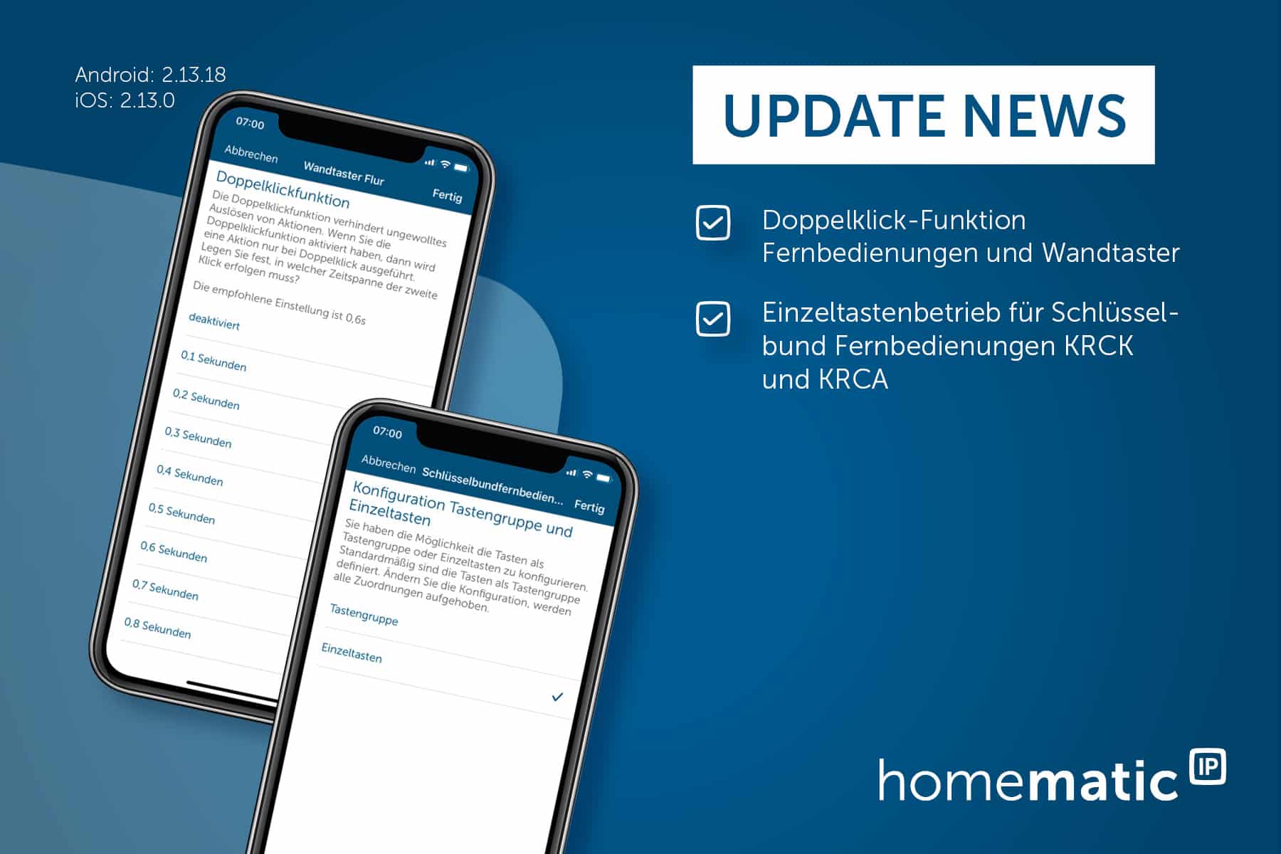 Homematic IP App Update Oktober 2022