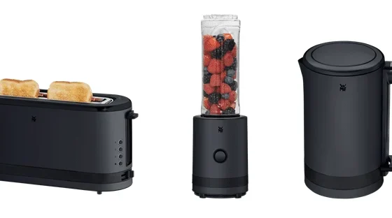Die WMF KUeCHENminis Langschlitztoaster, Smoothie-to-go und Wasserkocher