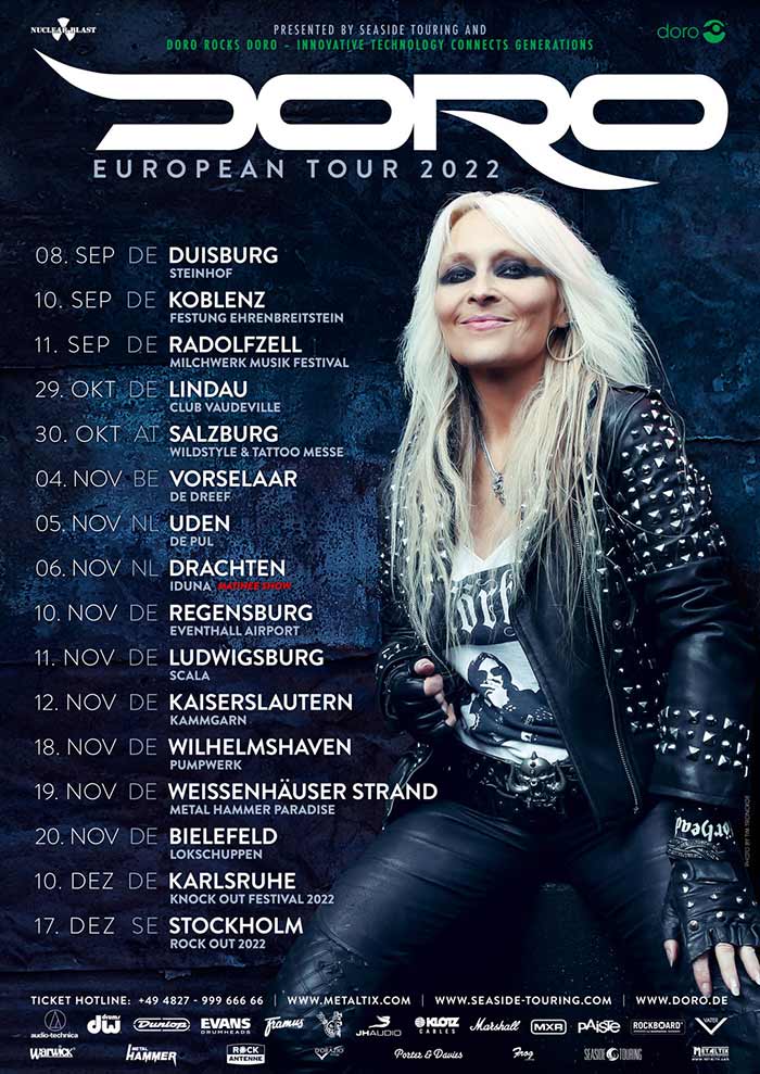 Doro Tourdaten