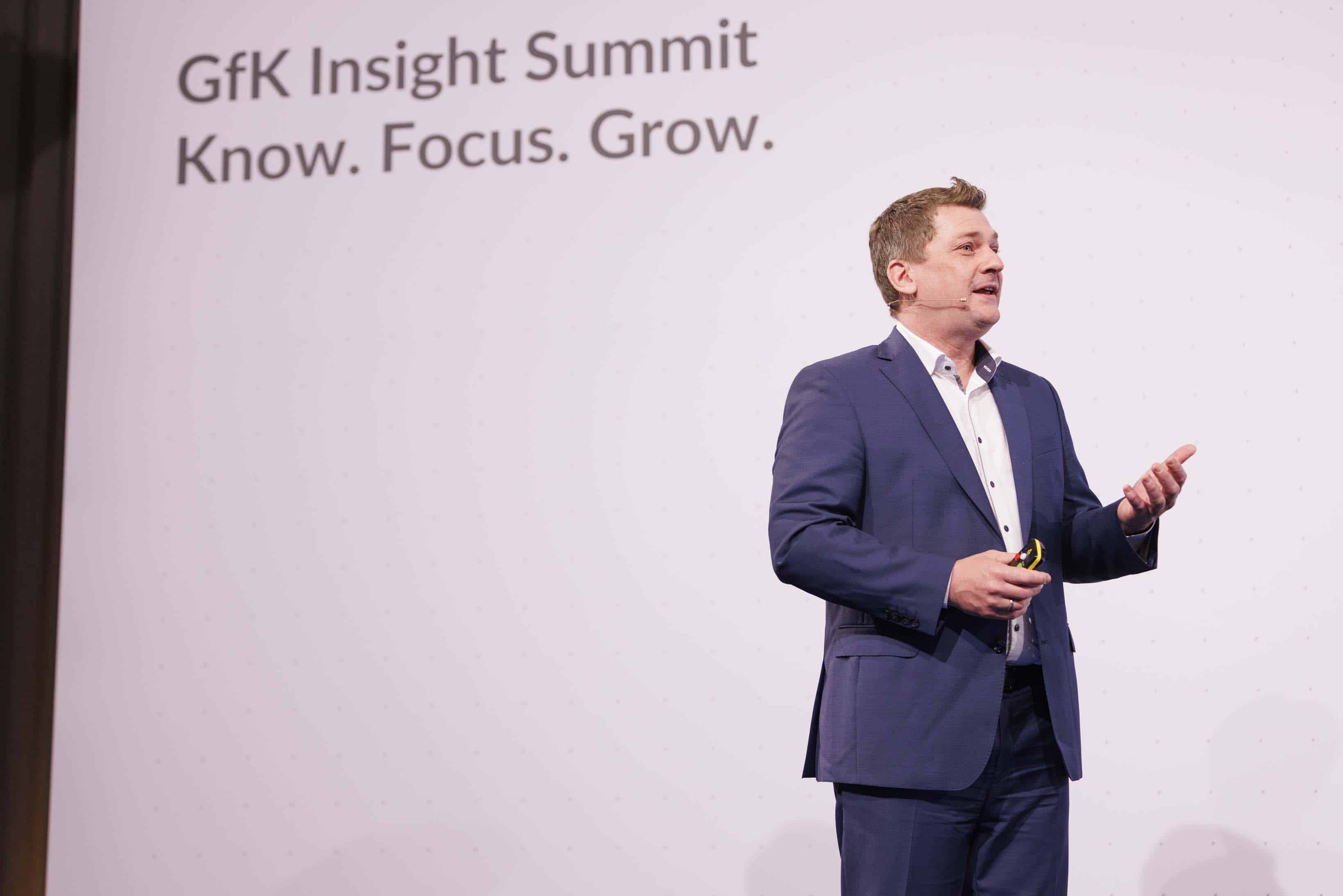 Alexander Dehmel, Experte der GfK, auf dem GfK Insight Summit 2022