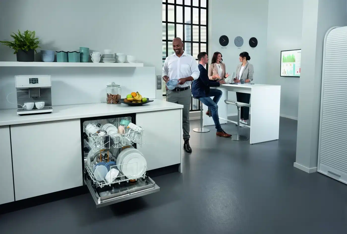 Miele MasterLine-Frischwasserspüler fürs Büro offen