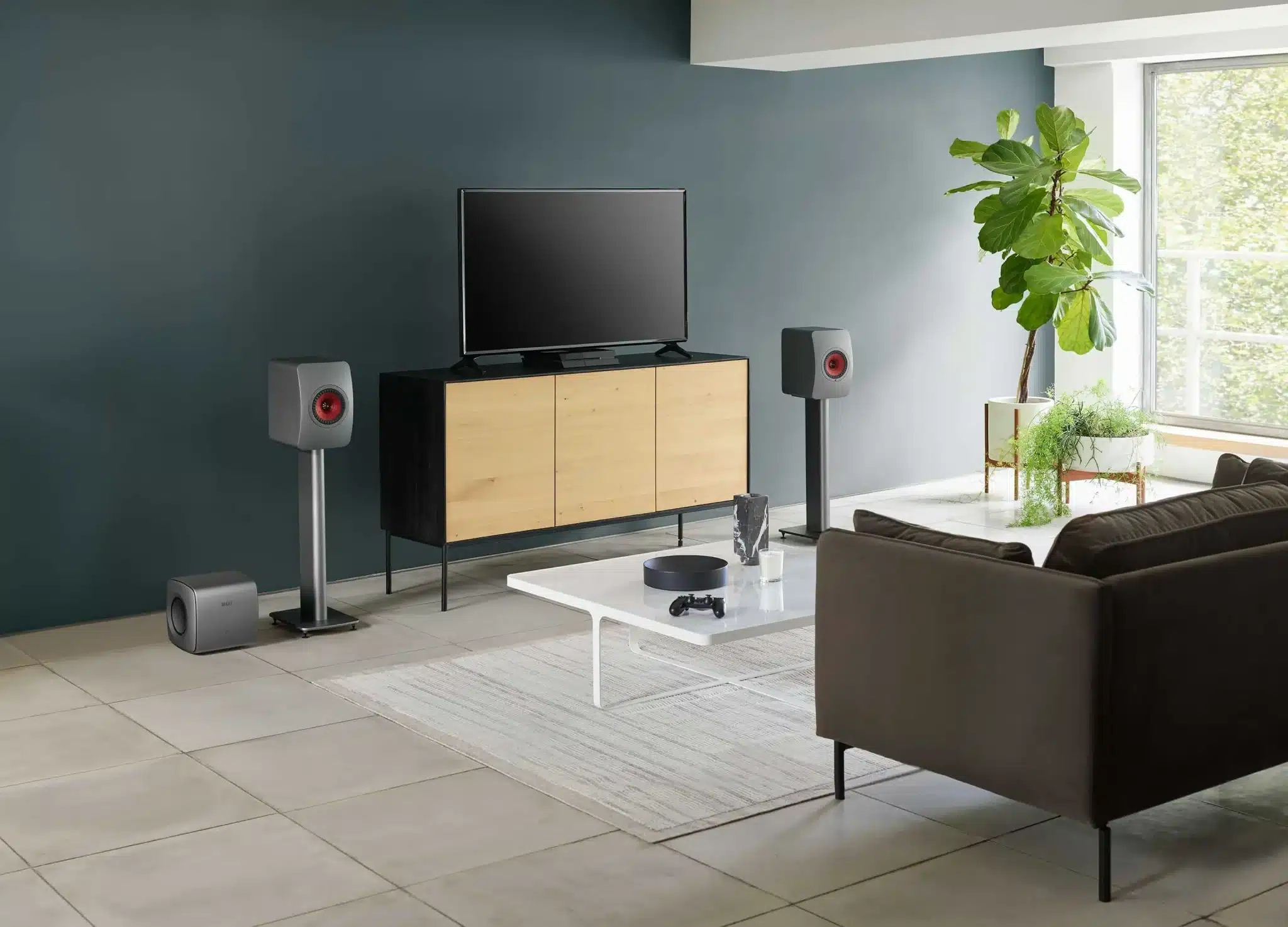 KEF LS50 in Titanium Grey