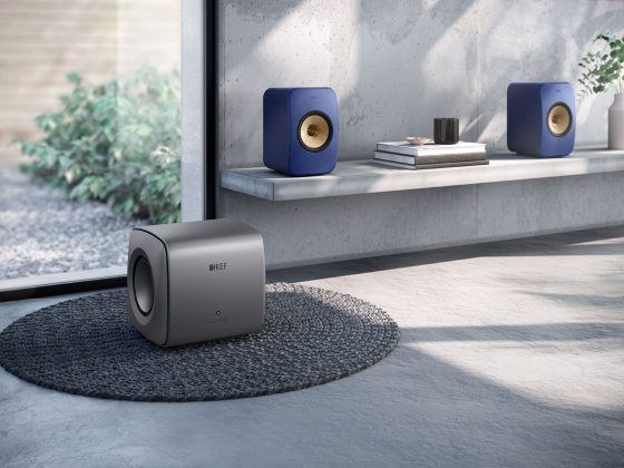 KEF KC62 Subwoofer in Titangrau
