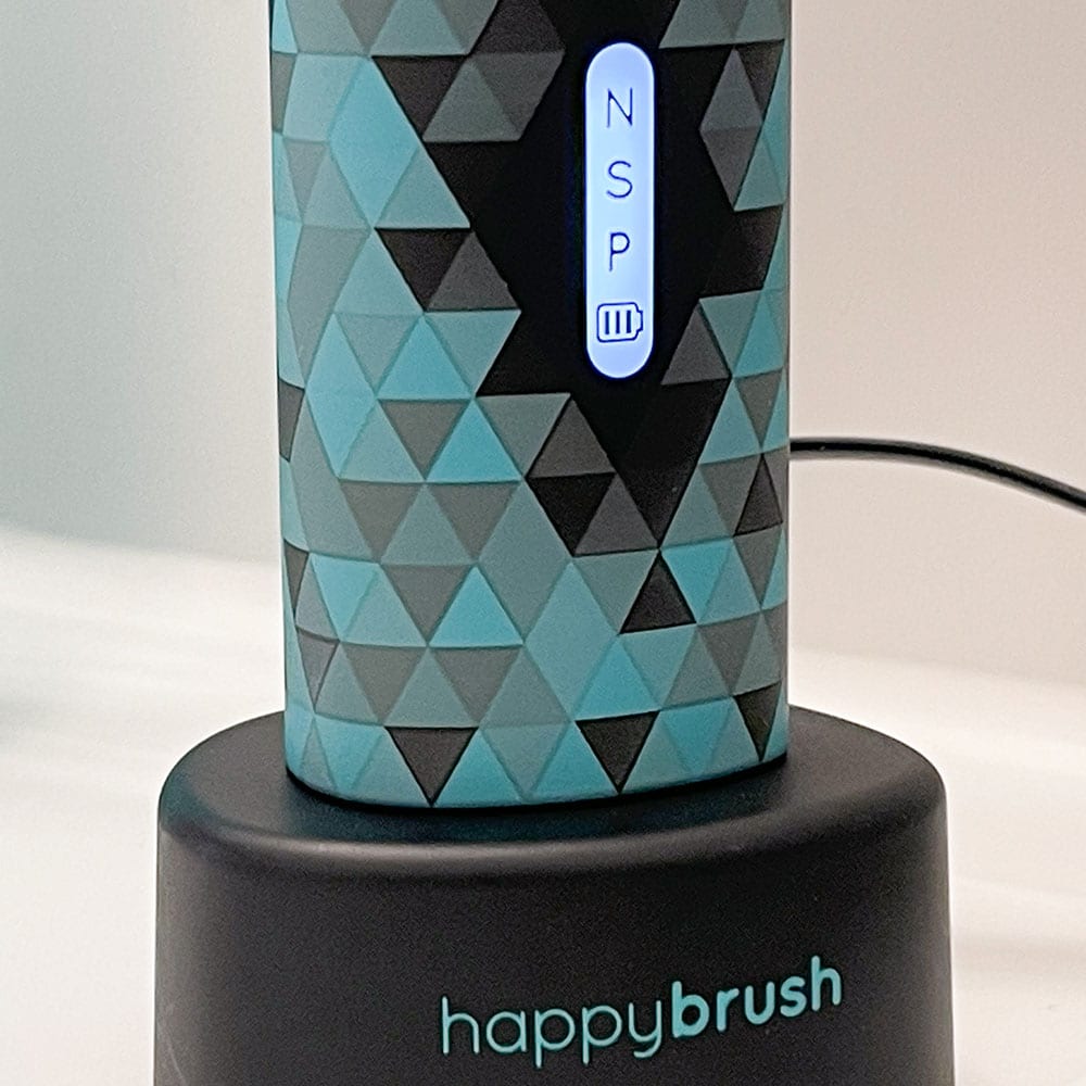 Die happybrush Eco Vibe 3 bietet drei Reinigungs- Modi: Normal, Sensitiv, Polieren.