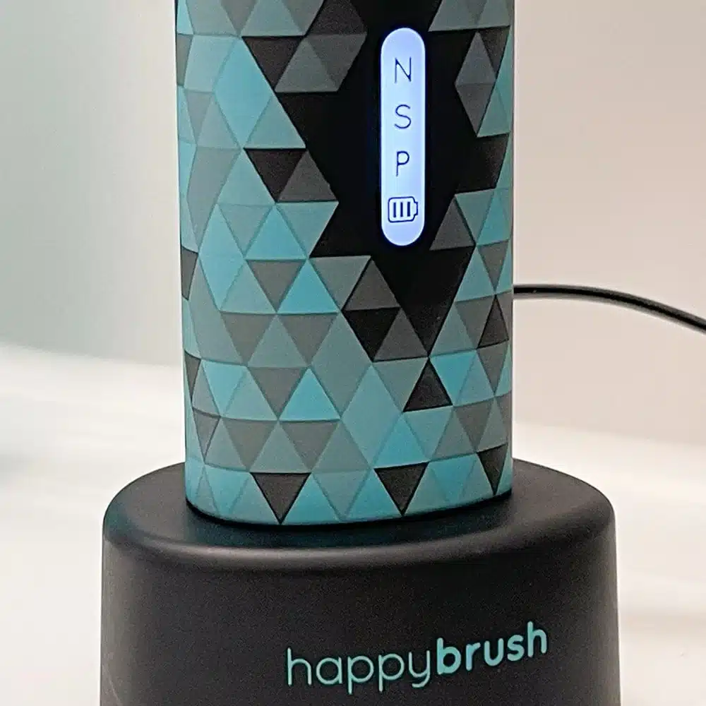 Die happybrush Eco Vibe 3 bietet drei Reinigungs- Modi: Normal, Sensitiv, Polieren.
