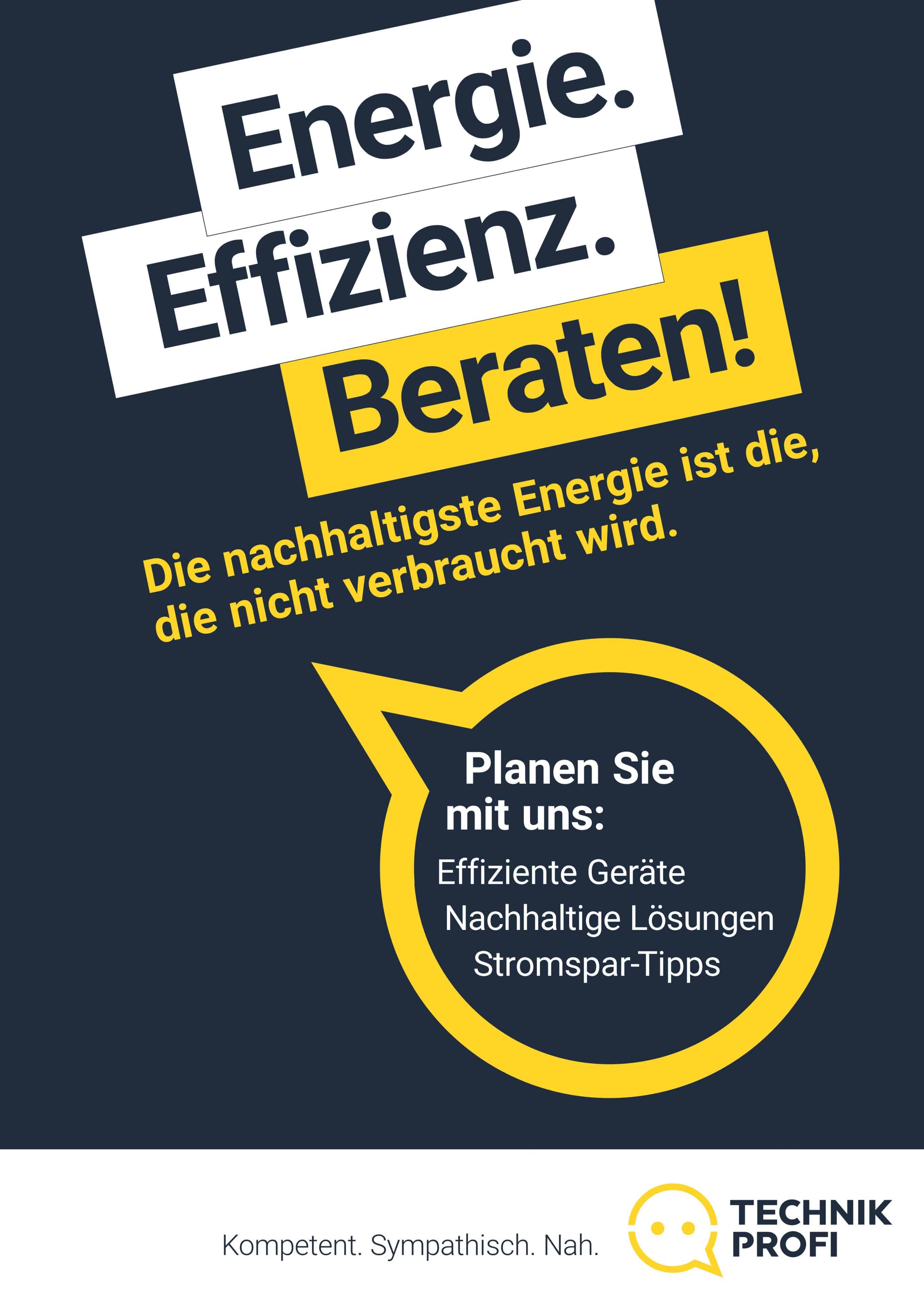 Telering Werbekampagne zum Energiesparen Poster