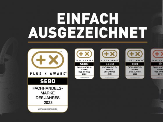 PLUS X AWARD-Auszeichnung für SEBO 2023