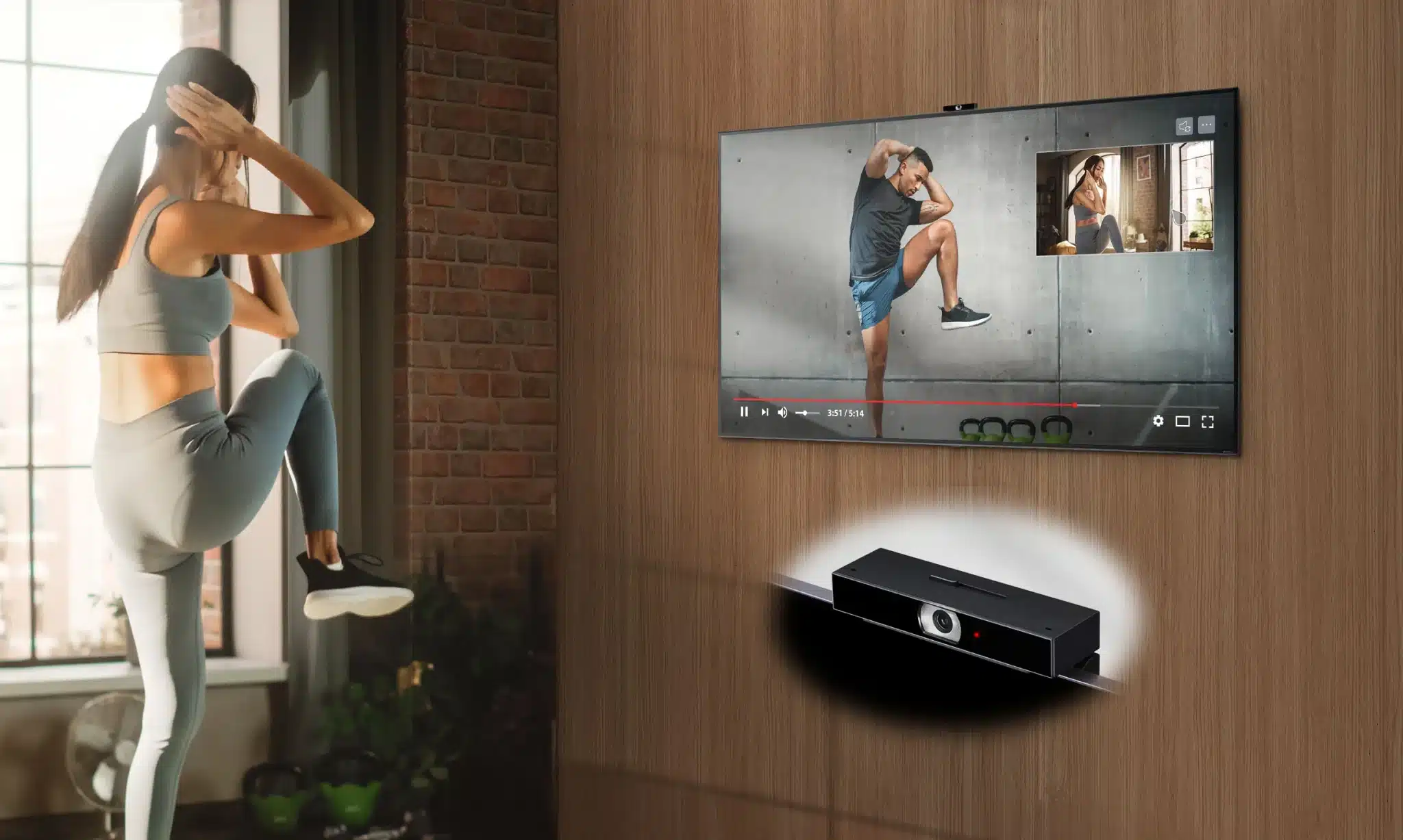 Smart Cam VC23GA auf einem LG TV