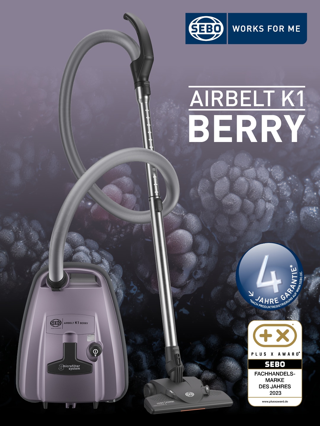 SEBO Airbelt K1 Berry