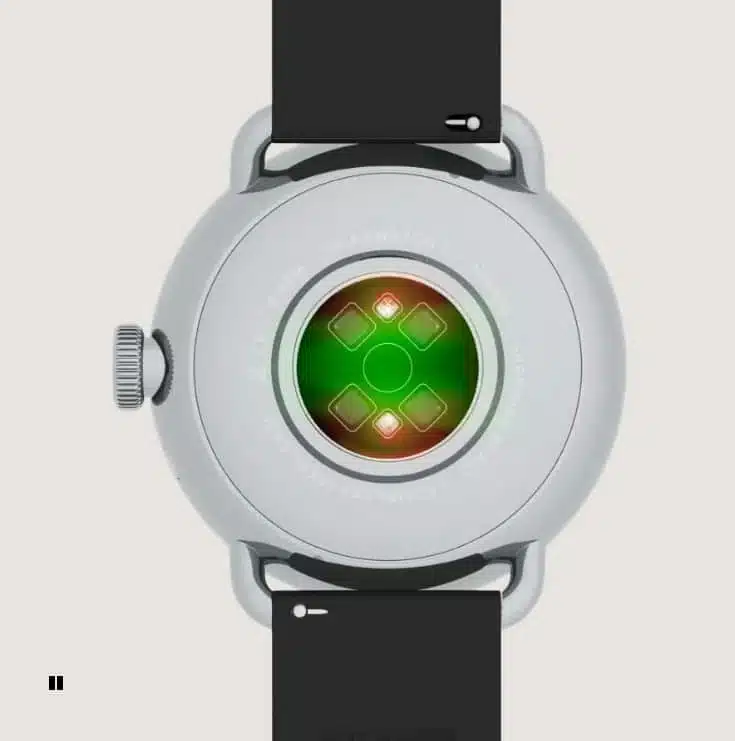 Sensor auf der Rückseite der Withings ScanWatch2