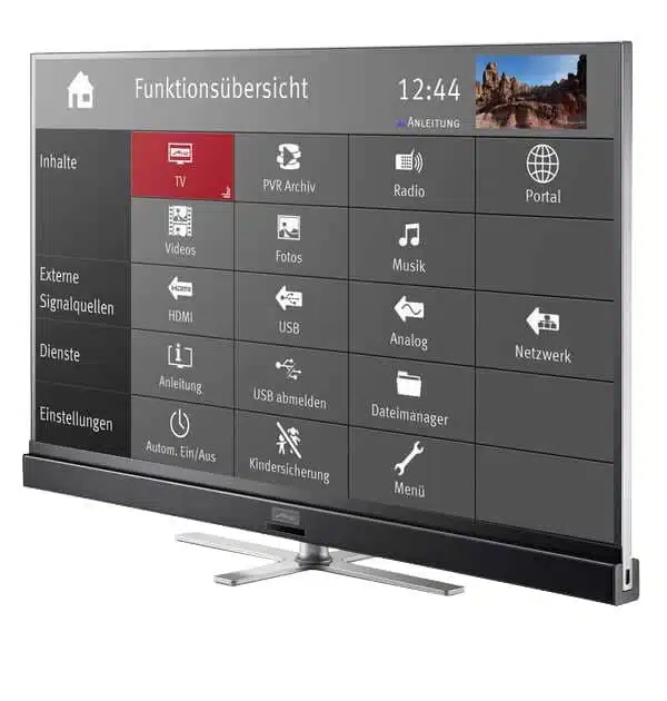rahmenloses TV- Modell von Metz