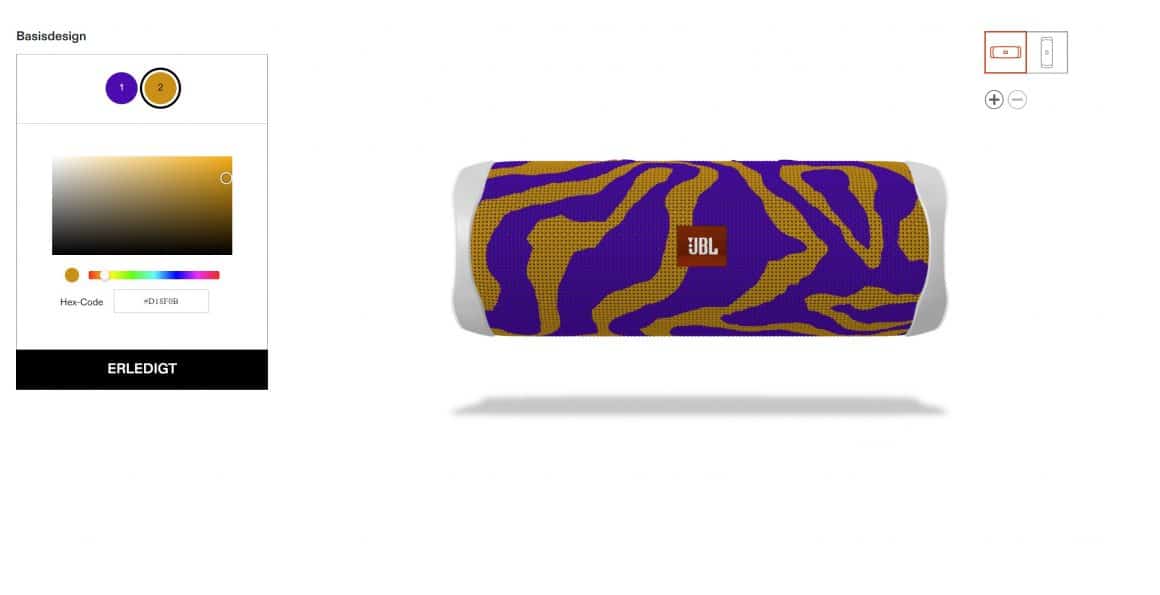 JBL FLip 5 mit Lila Zebramuster