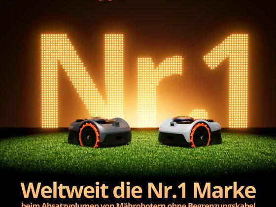 Segway Navimow von Euromonitor International als global führende Marke für Mähroboter ohne Begrenzungskabel ausgezeichnet