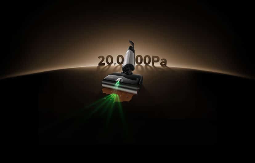 Der MOVA4 soll mit 20.000 Pa Saugkraft und LED-beleuchtetem Bürstenkopf kommen. Foto: MOVA