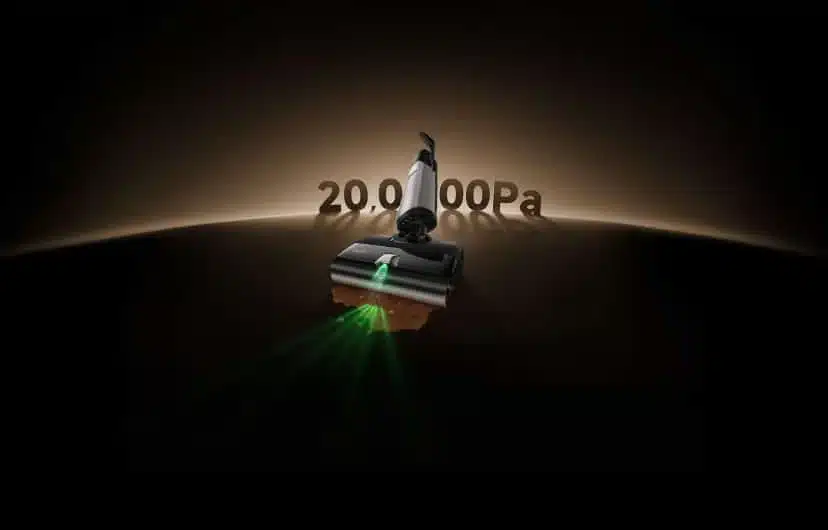 Der MOVA4 soll mit 20.000 Pa Saugkraft und LED-beleuchtetem Bürstenkopf kommen. Foto: MOVA