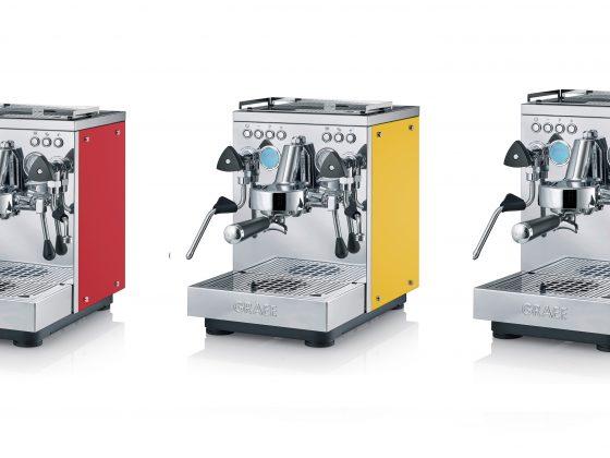 Estessa, das Topmodell der Espressozubereitung aus dem Hause GRAEF gibt es ab sofort in vier neuen Farben: Rot, Gelb, Metallicgrün und Metallicweiß.