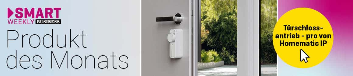 SmartWeekly Produkt des Monats Homematic Türschlossantrieb - pro