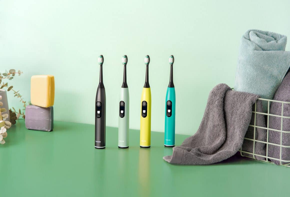 Die Schallzahnbürste SC 50 bringt mit stylischen Farben, moderner Technik und nachhaltigen Materialien frischen Wind ins Badezimmer.