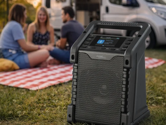 auvisio DOR-805: Outdoor-Radio mit DAB+, Bluetooth 5.3 und IP54